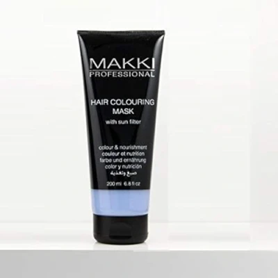 Abbildung von Makki semi permanente Haarfärbung Maske farbe und ernährung Silber Silver