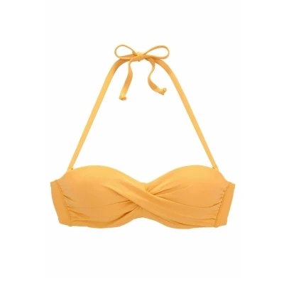 Abbildung von s.Oliver Wirebandeau Bikinitop, Damen, Größe: 34xB, Gelb