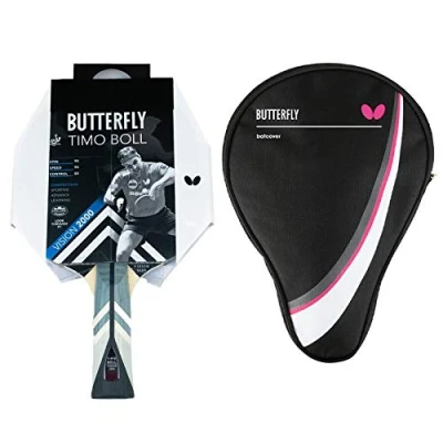 Abbildung von Butterfly 1x Timo Boll Vision 2000 Tischtennisschläger + Hülle Drive Case