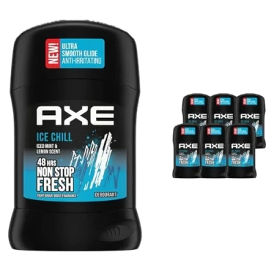Abbildung von AXE Deodorant für Herren, Stick Ice Chill, 48h non stop frisch, erfrischender Duft von Eisminze und Zitrone (6 x 50 ml)