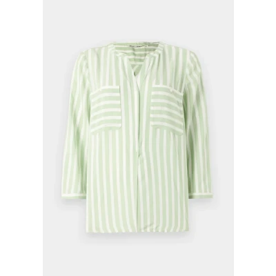 Abbildung von TOM Tailor Striped Bluse True green, Damen, Größe: 34, green