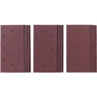 Abbildung von Original Einhell 15 tlg. Schleifpapier Set (Schwingschleifer Zubehör, 15x Schleifpapier, 187 x 93 mm, Körnung je 5x 60, 120, 180, Kletthaftung)