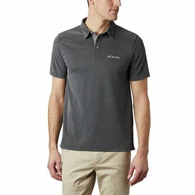 Abbildung von Columbia Nelson Point Poloshirt, Herren, Größe: Small, Grey