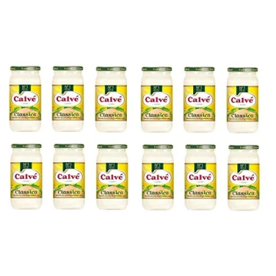 Abbildung von 6x Calve Calvè Klassik Mayonnaise mayo classic Fritessoße Soße Sauce glass 500ml