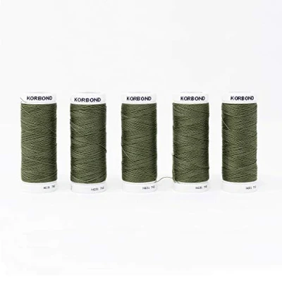 Abbildung von KORBOND 500 m olivgrüner Polyestergarn, Polyester, 100