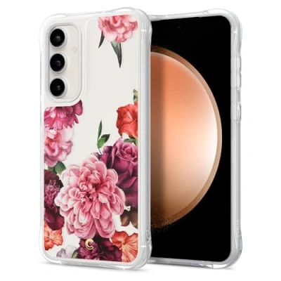 Abbildung von CYRILL von Spigen Cecile Hülle [Kompatibel mit Samsung Galaxy S23 FE] transparent case Cover Muster (2023) Rose Floral