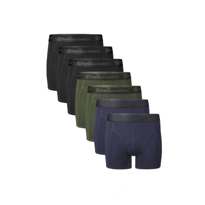 Abbildung von Bamboo Basics 7ER PACK RICO Panties, Herren, Größe: Small, Schwarz grün blau