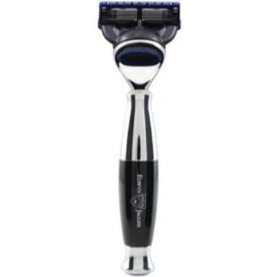 Abbildung von Edwin Jagger Rasiermesser Rasierer Gilette Fusion ProGlide Imitation Ebony &amp; Chrome Plated