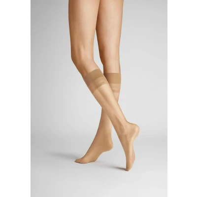 Abbildung von Hudson Damen Kniestrümpfe Light 8 druckfreier Bund DEN Teint 0010 35 38