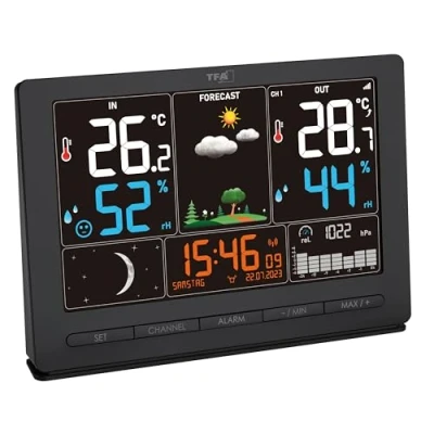 Abbildung von TFA Dostmann Season 2 35.1118.01 Farbdisplay Wettersymbole Funkwetterstation