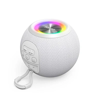 Abbildung von Hama Bluetooth® Ball Shape Speaker, 5 Leuchtmodi, W, Weiß