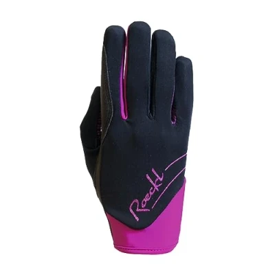 Abbildung von Roeckl Reithandschuhe June Black/Berry 7