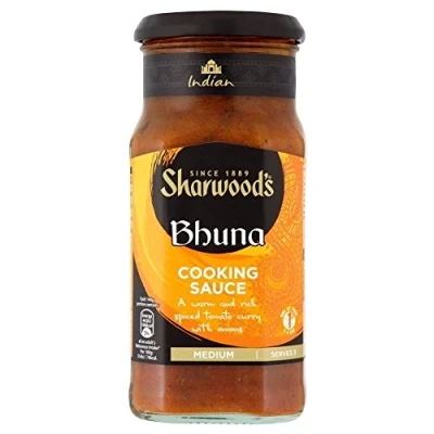 Abbildung von Sharwood der Cooking Sauce Bhuna (420g) Packung mit 6
