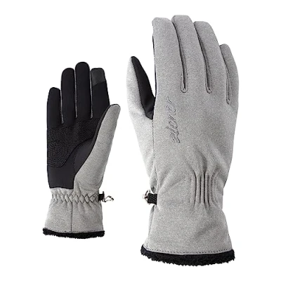 Abbildung von Ziener Damen IBRANA TOUCH LADY glove multisport Freizeit / Funktions Outdoor Handschuhe winddicht, atmungsaktiv, grau (grey melange), 8