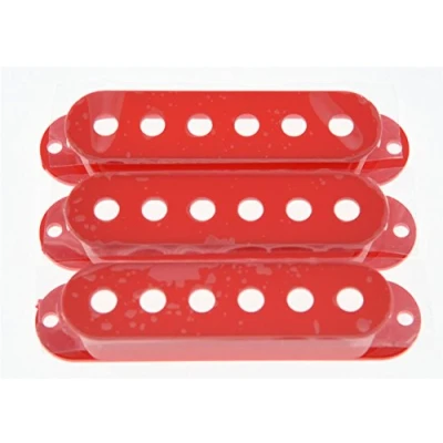 Abbildung von kaish 52 mm rot St Strat Gitarre Pickup Kappen 3 Single Coil für Fender Stratocaster