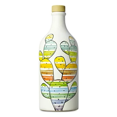 Abbildung von Olivenöl Extra Vergine Keramisches Glas Feigenkaktus coratina Muraglia 500ml