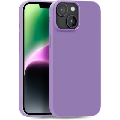 Abbildung von MyGadget Hülle kompatibel mit iPhone 14 robuste Silikon Schutzhülle TPU Case Slim Silikonhülle Back Cover Ultra Kratzfest Handyhülle matt Lila Dunkel