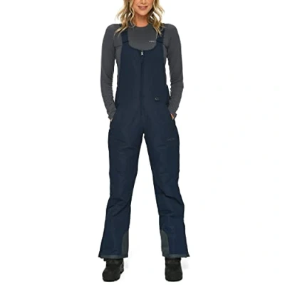 Abbildung von Arctix Damen Essentielle Isolierte Latzhose Ski Lätzchen, Blau (Blue Night), Medium Short