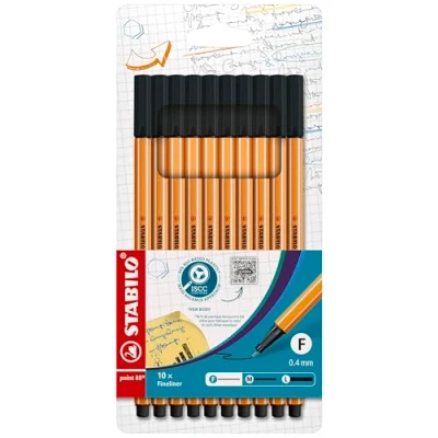 Abbildung von STABILO Fineliner point 88 10er Pack schwarz