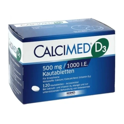 Abbildung von Calcimed D3 500 mg/1000 I.E. Kautablette 120 St