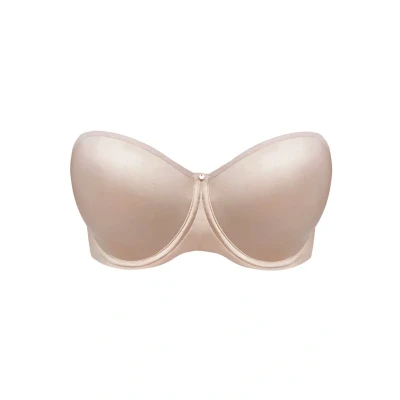 Abbildung von Fantasie Damen Aura Moulded Underwire Multi Way Strapless Bra T Shirt BH, Undurchsichtige, Natürliches Beige, 75E