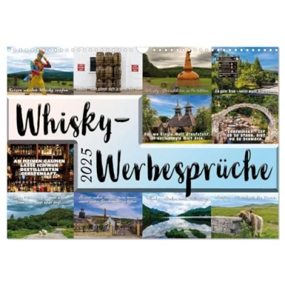 Abbildung von Whisky Werbesprüche (Wandkalender 2025 DIN A3 quer), CALVENDO Monatskalender