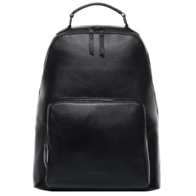 Abbildung von FEYNSINN Rucksack echt Leder groß Ledertasche schwarz NELLA, Cityrucksack Echtleder, Daypack Damen