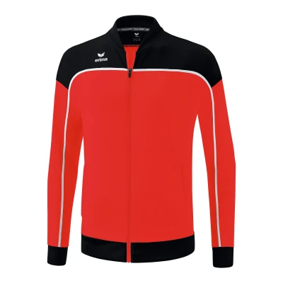 Abbildung von Erima Unisex Kinder „CHANGE by erima&quot; funktionelle Präsentationsjacke, rot/schwarz/weiß, 164