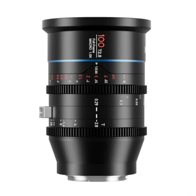 Abbildung von SIRUI 100 mm Jupiter Makro T2.8 Vollformat Cine Prime Objektiv, für EF Mount Kameras, kompatibel mit BMPCC 6k, 6k pro, EOS C300 Mark III, C500 II, professionelles Objektiv