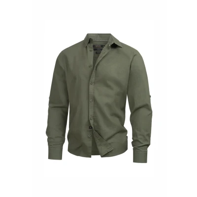 Abbildung von Indicode Jeans Langarm Brayden Hemd Beetle solid, Herren, Größe: XXL, solid