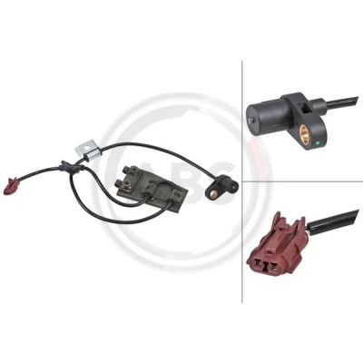 Abbildung von A.B.S. 31929 ABS Sensor passiver 810 braun SUBARU: Forester I