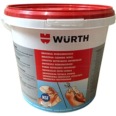 Abbildung von Würth 089090090 Universal Reinigungstücher 90 Stück, Blau