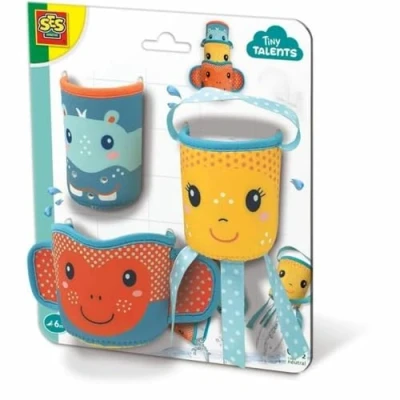 Abbildung von SES Creative 13123 Badewannen Becher Neopren Lernspielzeug für Wasserspaß