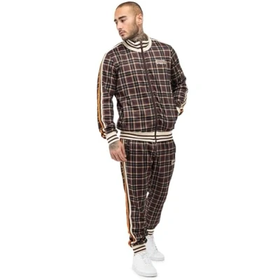Abbildung von Lonsdale Hedley Trainingsanzug, Herren, Größe: 3XL, Brown ecru orange