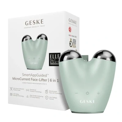 Abbildung von GESKE SmartAppGuided™ MicroCurrent Face Lifter 6 in 1 Facial Lifting Gesicht &amp; Jawline Trainer Gesichtsstraffung Anti Aging Device Mikrostrom gegen Falten Doppelkinnentferner