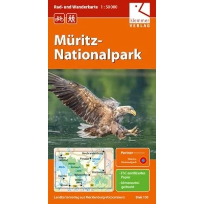 Abbildung von Rad und Wanderkarte Müritz Nationalpark: Maßstab 1:50.000, GPS geeignet, Erlebnis Tipps auf der Rückseite