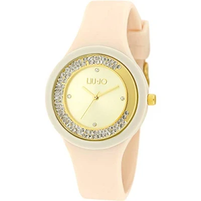 Abbildung von LiuJo Damen Analog Quarz Uhr mit Silikon Armband TLJ1429