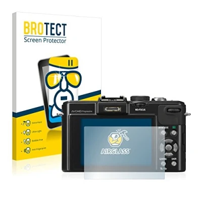 Abbildung von BROTECT Schutzglas für Panasonic Lumix DMC LX7 Schutzfolie Panzer Folie Glas [Extrem Kratzfest 9H, Anti Fingerprint, Ultra Transparent]