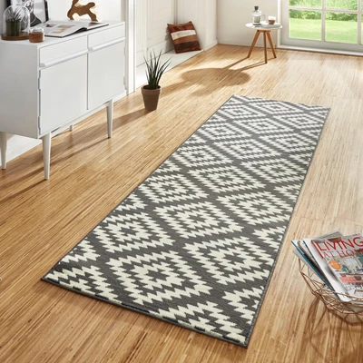 Abbildung von Läufer Nordic, HANSE Home, rechteckig, Höhe: 9 mm, Kurzflor, Raute, Teppich, Weich, Esszimmer, Kinderzimmer, Flur, Modern