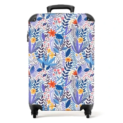 Abbildung von NoBoringSuitcases.com® Handgepäck, Hartschalenkoffer mit TSA Schloss, Trolley, Reisekoffer, Carry on, Rollkoffer, Klein oder Mittelgroß Blau