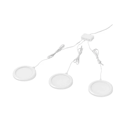 Abbildung von LEDVANCE SMART+ WIFI Unterschrankleuchte, rund, weiß, 6,5W, 375lm, 83mm, regulierbares Weißlicht, dimmbar, lange Lebensdauer, einfache Montage, App steuerbar, 3000K 6500K, für Küche, Regal