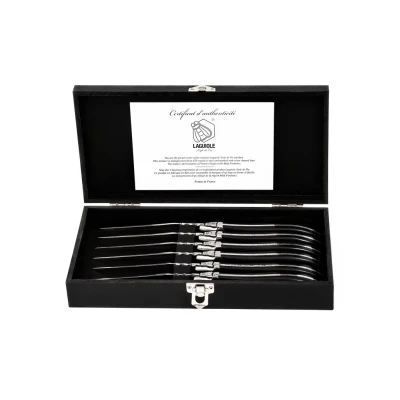 Abbildung von Laguiole Style de Vie Luxury Line Steakmesser schwarzes Ebenholz