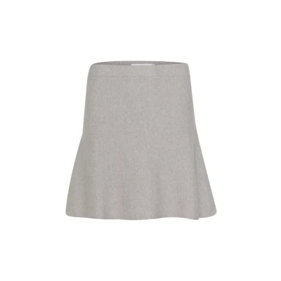 Abbildung von Karen by Simonsen Alinienrock, Damen, Größe: Medium, Flint gray melange