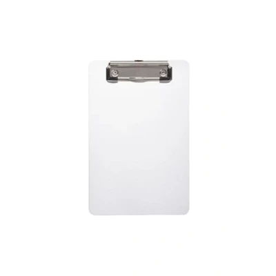 Abbildung von MAUL Klemmbrett A5 Stabiles aus Aluminium zum Aufhängen Schreibunterlage mit Bügeklemme 8 mm Clipboard Schreiben, Zeichnen in Büro, Werkstatt oder Haushalt Silber