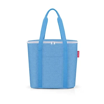 Abbildung von reisenthel thermoshopper Kühltasche für den Einkauf oder das Picknick mit 2 Trageriemen Aus wasserabweisendem Material, Couleur:twist azure