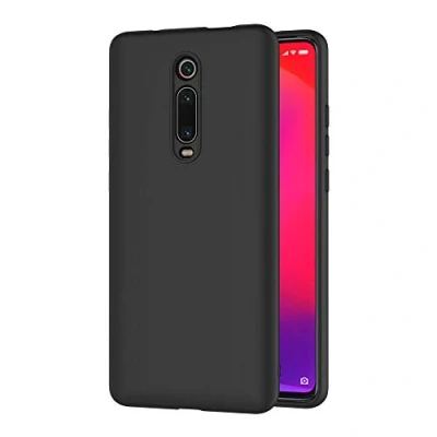 Abbildung von AICEK Compatible Xiaomi Mi 9T Hülle, Schwarz Silikon Schutzhülle für Case TPU Bumper Handyhülle (6,39 Zoll)