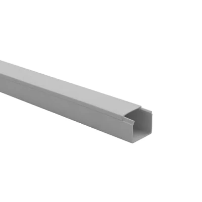 Abbildung von 10m KOMIB Kabelkanal/Kabelkanäle/Kabelführung Verschiedene Größen und Farben Schraubbar 5 x 2m Stangen (Grau Steingrau, 25 mm)