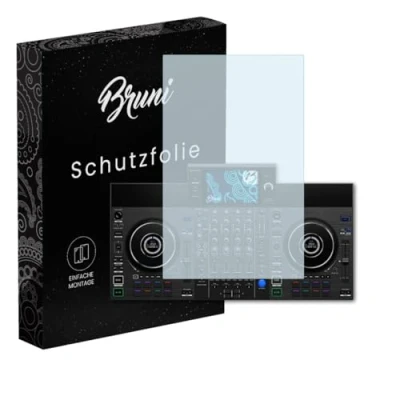 Abbildung von Bruni Schutzfolie kompatibel mit Denon DJ SC Live 4 Folie, glasklare Displayschutzfolie (2X)