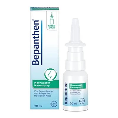 Abbildung von Bepanthen Meerwasser Nasenspray für die trockene Nasenschleimhaut 20 ml