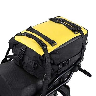 Abbildung von Rhinowalk Multifunktional Motorradtasche Motorradgepäck 10/20/30L Motorrad Pannier Satteltaschen Gepäckträgertaschen Hecktasche Hinterradtasche, Gelb 20L